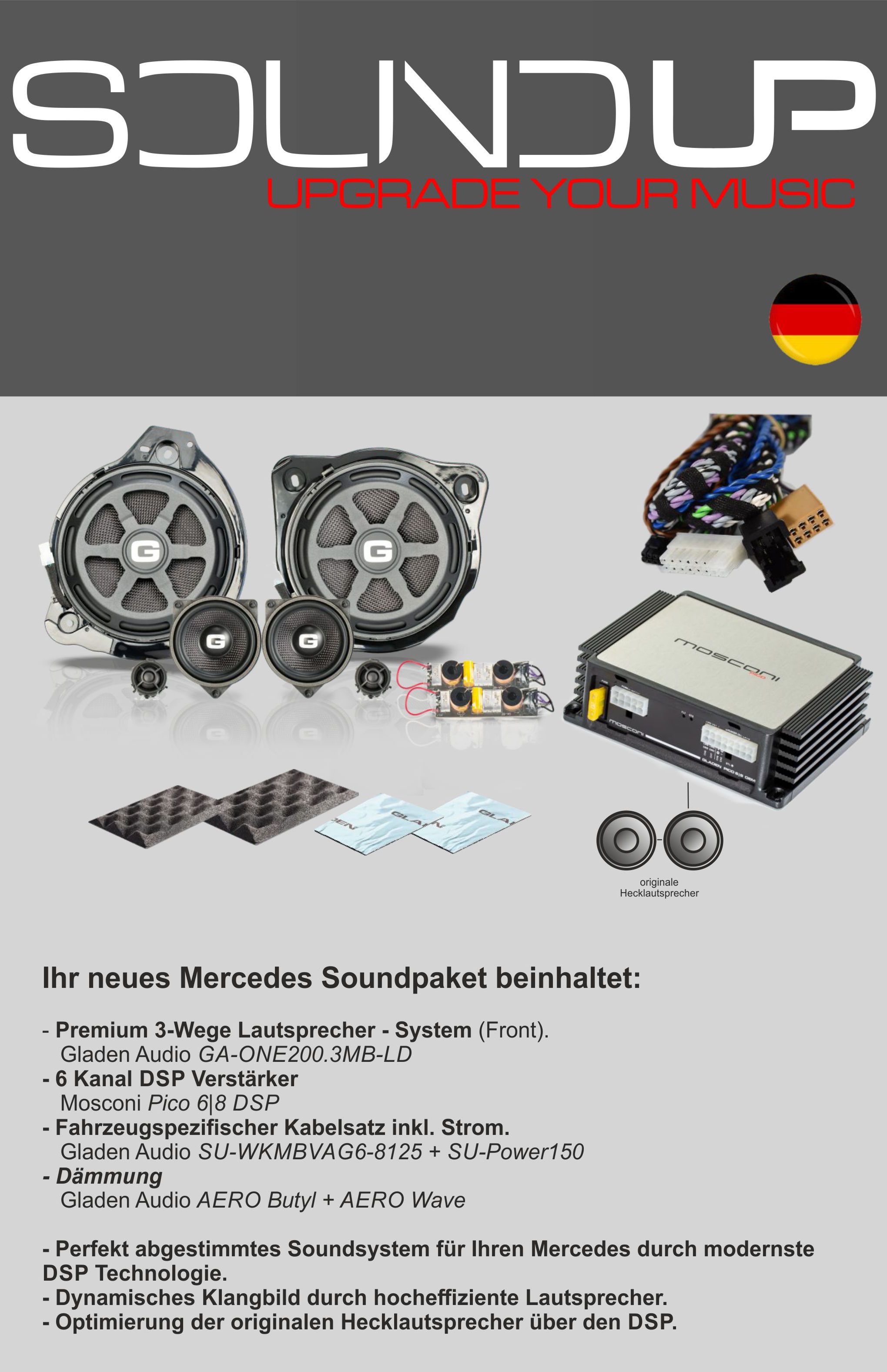 Gladen SoundUP-Mercedes-Basic