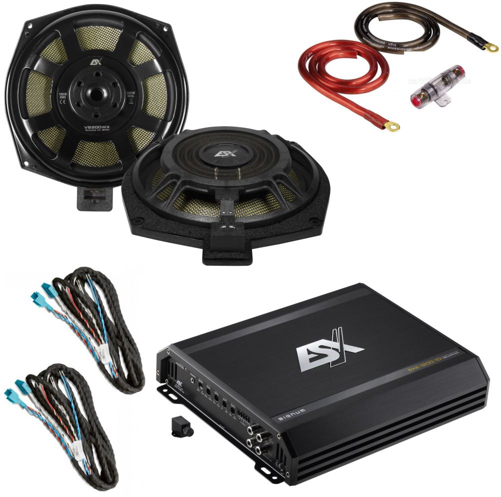 ESX BMW Subwoofer Endstufe Paket Plug n Play