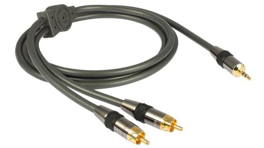 Goldkabel Profi Klinke 3,5 / Cinch Stereo 5m